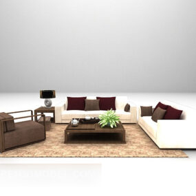 Simple Idyllic Furniture Sofa 3d model