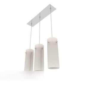 3д модель простой люстры для кухни, подвесного светильника