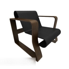 كرسي صالة سجل بسيط نموذج ثلاثي الأبعاد
