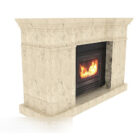 Simple Marble Fireplace Stone