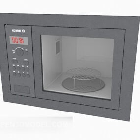 Simple Microwave Furniture 3d model