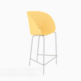 Modelo 3D de cadeira de bar moderna e minimalista
