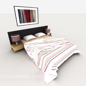 Simple Modern Bed 3d model