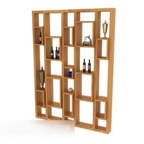 Simple Modern Display Cabinet 3d model