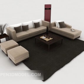 Simple Modern Home Combination Sofa 3d model