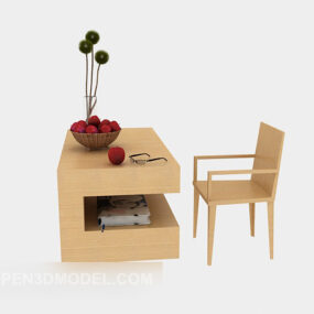 Simple Multi-function Desk 3d model