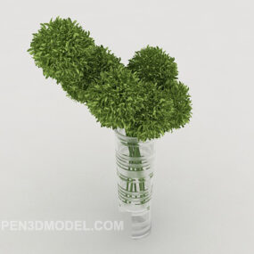 Simple Office Potted Plant 3d model