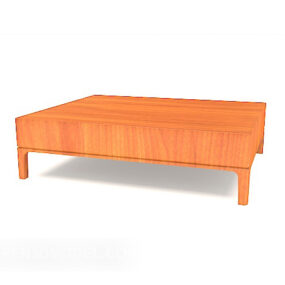 Simple Orange And Yellow Coffee Table 3d model