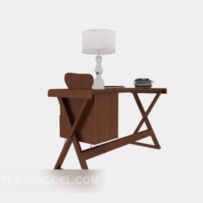 Simple Personal Home Desk V1 3d model
