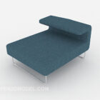 Enkel personlighet blå enkel soffa