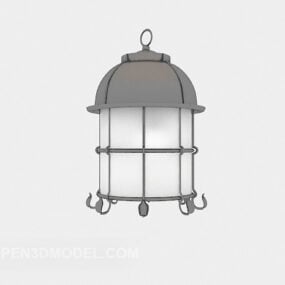 Simple Lamp Chandelier 3d model