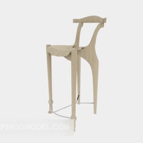 Chaise haute de personnalité simple modèle 3D