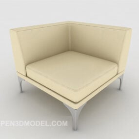 تصميم بسيط لكرسي أريكة فردي نموذج ثلاثي الأبعاد