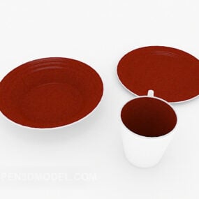 Simple Pot Bowl Decoration 3d model
