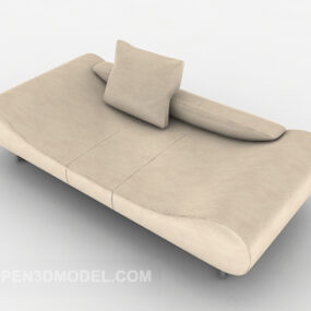3д модель простого одноместного дивана-кресла