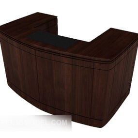 Mô hình 3d ghế gỗ nguyên khối đơn giản