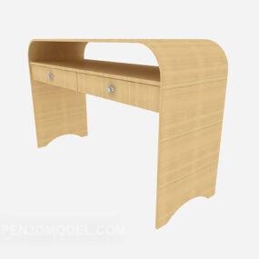 Simple Solid Wood Dresser 3d model