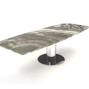 Simple Stone Sofa Coffee Table 3d model