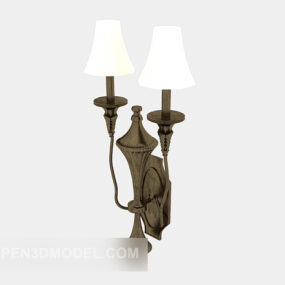 Eenvoudige stijl Europese wandlamp 3D-model