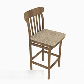 Minimalist Style Bar Chair 3d model