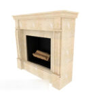 Simple style fireplace 3d model