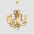 Design in stile lampadario oro