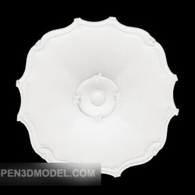 Style Plaster Lamp Plate 3d model