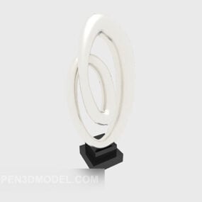 Art Figurine Circles Style 3d model