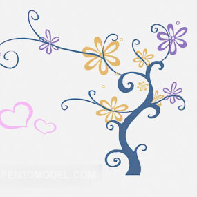 Simple Style Wall Painting 3d model