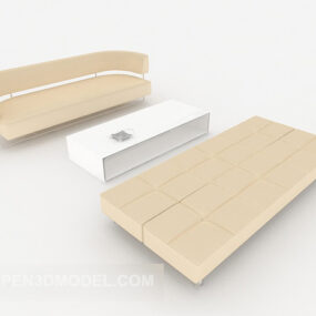 Simple Stylish Modern Sofa Sets 3d model