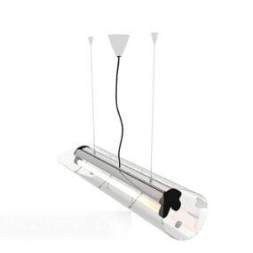 Lámpara de tubo simple modelo 3d