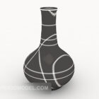 Eenvoudige zwarte vaas set
