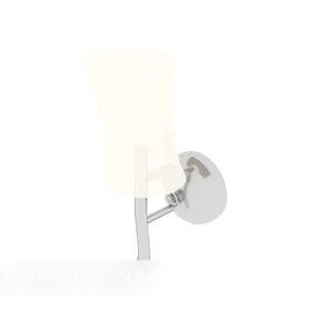 Simple Warm Yellow Wall Lamp 3d model