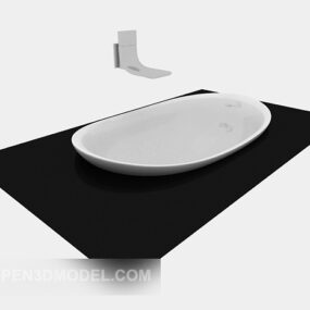 Washbasin Curved Shape 3d model