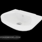 Simple White Washbasin Furniture