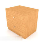 Mesa de cabeceira de madeira simples