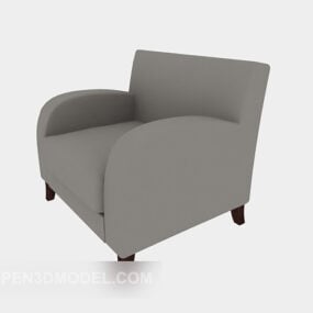 Single Armrest Sofa 3d model