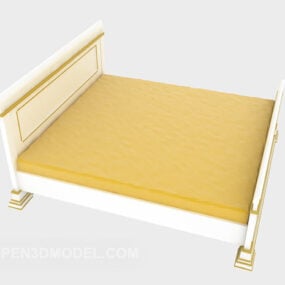 Modelo 3D de móveis de apreciação de cama de solteiro