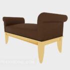 Single sofa seat 3d model
