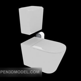 Sitting Flush Toilet Unit 3d modell