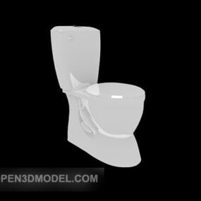 座ってトイレユニットの3Dモデル