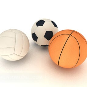 Ballon de football de conception commune modèle 3D