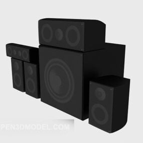 Holzbox-Lautsprecher 3D-Modell