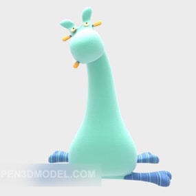 Sleeping Giraffe Toy Childrend 3d model