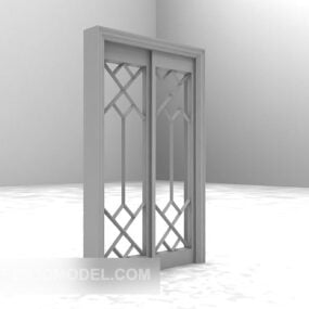 Ξύλινο Έπιπλο Συρόμενη Πόρτα 3d μοντέλο