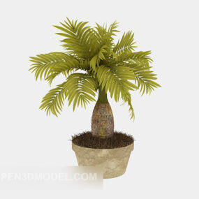 Små palmemøbler 3d-model