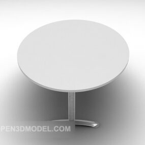 Petite table ronde peinte en gris modèle 3D