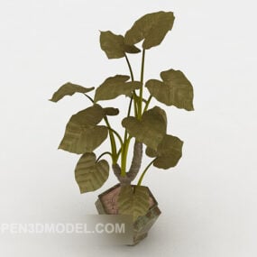 Modelo 3d de pequena árvore bonsai