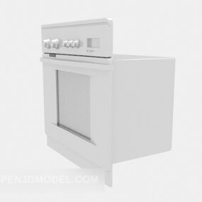 Small Microwave White Color 3d model