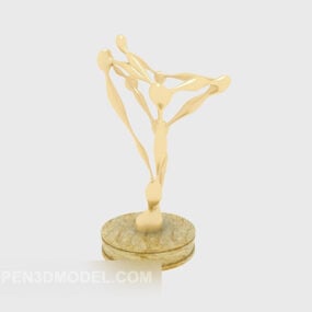 Figurine sur pied modèle 3D